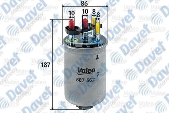 VALEO 587562 Yakit Filtresi (Mazot) Jaguar S-Type 2.7 D. Xf 2.7 D  ####